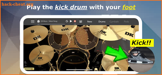DrumKnee Drums 3D screenshot