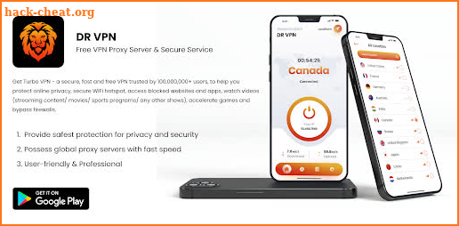 Dr.VPN - Secure Service & VPN Proxy Server screenshot