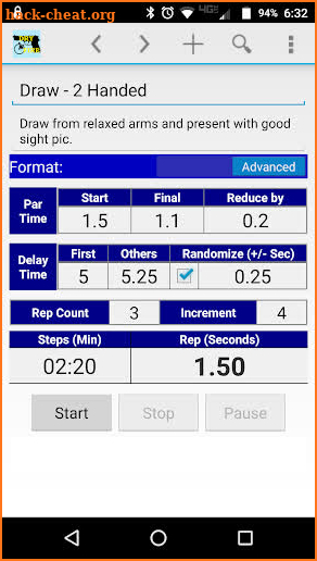 Dry Fire Par Time Tracker screenshot