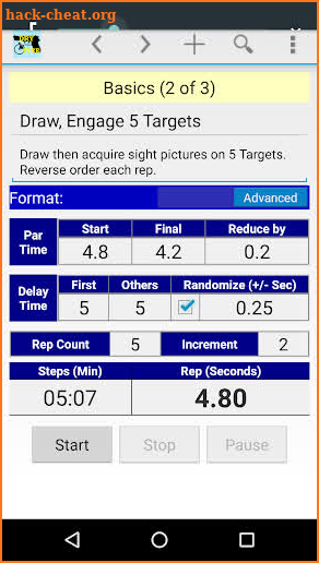 Dry Fire Par Time Tracker screenshot