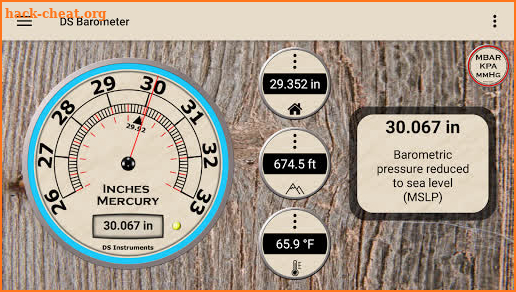 DS Barometer - Altimeter and Weather Information screenshot