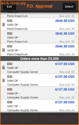 DSI Mobile Client screenshot