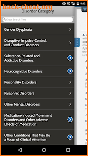 DSM-5 Diagnostic Criteria screenshot