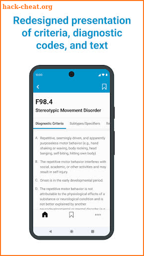 DSM-5-TR® Diagnostic Criteria screenshot