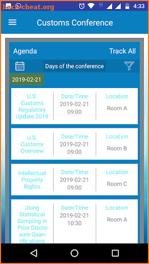 DT Customs Conferences screenshot
