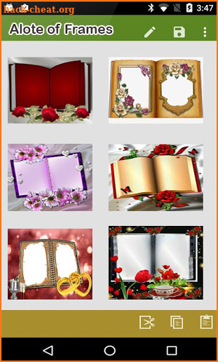 Dual Open Book Photo Frames – Photo on Book Page screenshot
