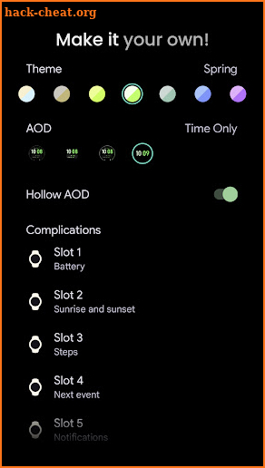 Dual Tone: Wear OS watch face screenshot