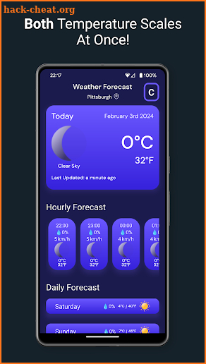 DualTemp Weather screenshot