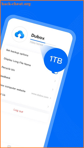 Dubox cloud storage: Cloud backup & data backup screenshot