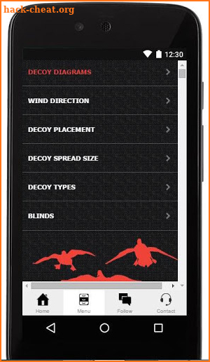 Duck Hunting App With Diagrams screenshot