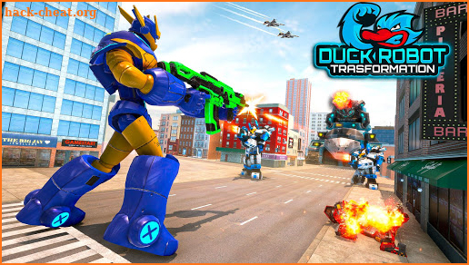 Duck Robot Car Transform: War Robot Games screenshot