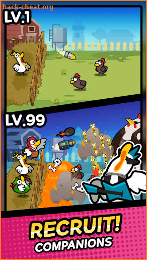 Duck vs Chicken : Idle Defense screenshot
