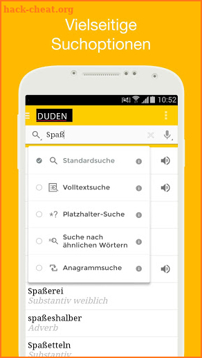 Duden German Dictionaries screenshot