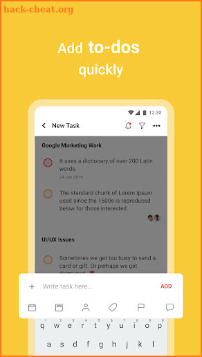 Due.work: Todo List, Tasks & Reminders screenshot