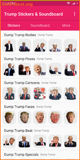 Dump Trump  WAStickerApps and Ringtones screenshot