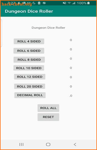 Dungeon Dice Roller screenshot