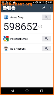 Duo Mobile screenshot