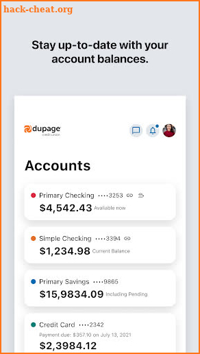 DuPage Credit Union screenshot