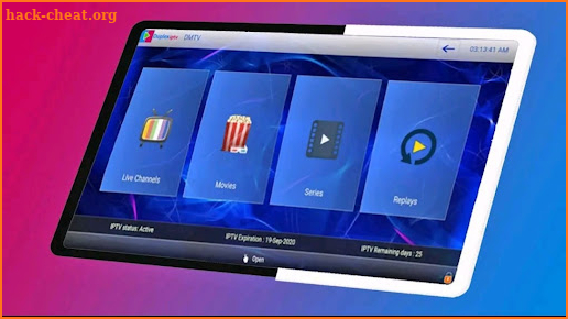 Duplex IPTV 4k player TV guide screenshot