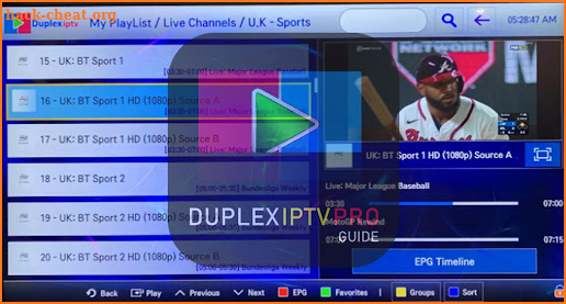 Duplex IPTV player TV Box Tips screenshot