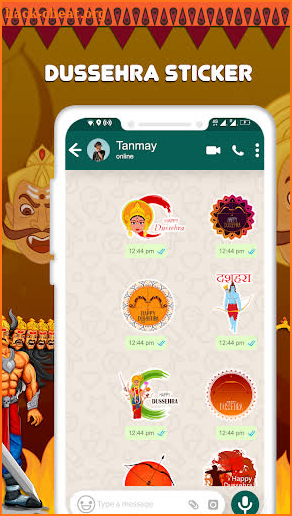 Dussehra Stickers For Whatsapp : Durga Puja Wishes screenshot