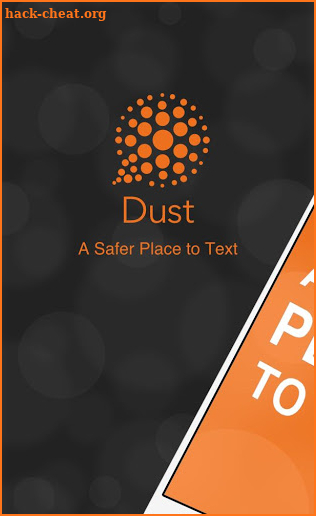 Dust - a safer place to text screenshot