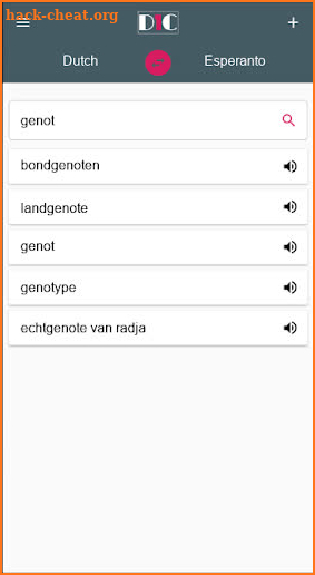 Dutch - Esperanto Dictionary (Dic1) screenshot