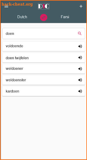 Dutch - Farsi Dictionary (Dic1) screenshot