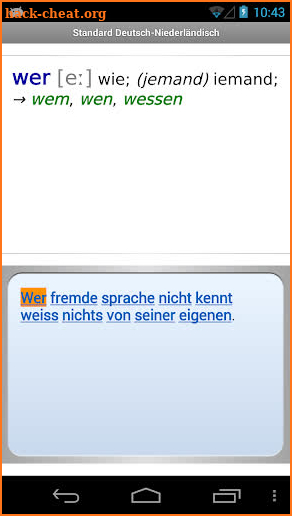 Dutch - German Translator Dict screenshot