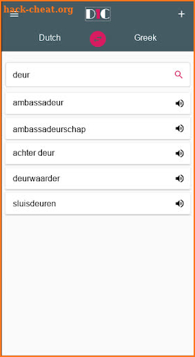 Dutch - Greek Dictionary (Dic1) screenshot