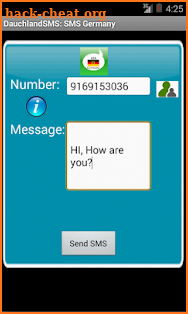 DutchlandSMS: SMS to Germany screenshot