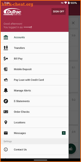 Dutrac CU MobileLink screenshot