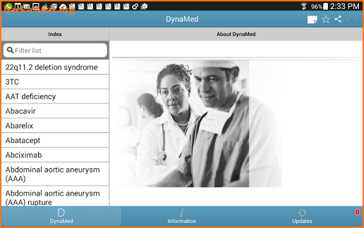 DynaMed Mobile screenshot