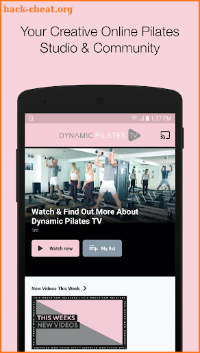 Dynamic Pilates TV screenshot