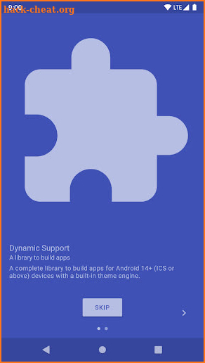 Dynamic Support - Library Demo screenshot