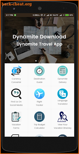 Dynamite Travel App screenshot