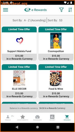 Dynata e-Rewards screenshot