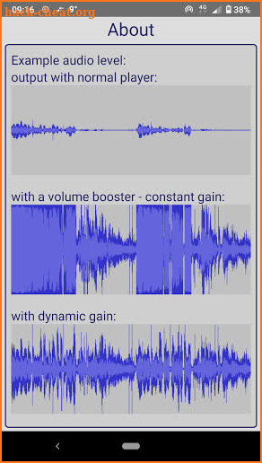 DynGa Plus - dynamic gain audio player screenshot