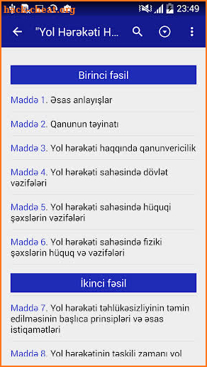 DYP Qanunlar və Cərimələr screenshot