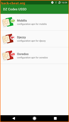 DZ Codes USSD screenshot