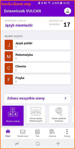 Dzienniczek VULCAN screenshot