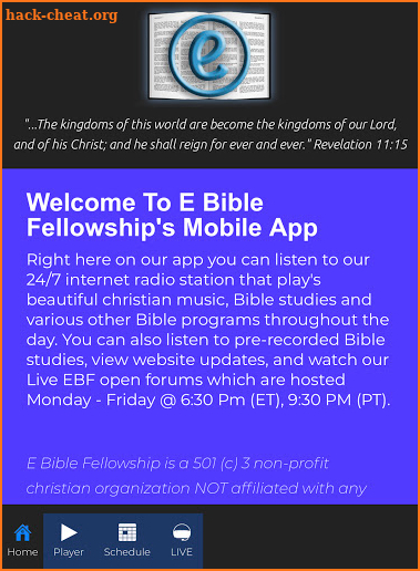 E Bible Fellowship screenshot
