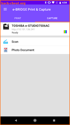 e-BRIDGE Print & Capture screenshot