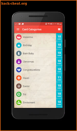 E-Cards screenshot