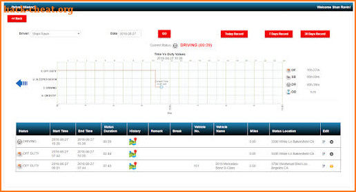 e-logbook v14.1 screenshot