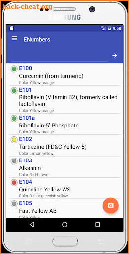 E Numbers - Food Additives PRO screenshot