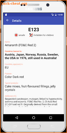 E Numbers - Food Additives PRO screenshot