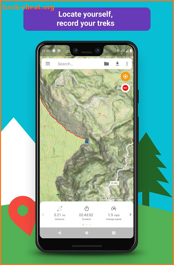 E-walk - Offline hiking & trekking screenshot