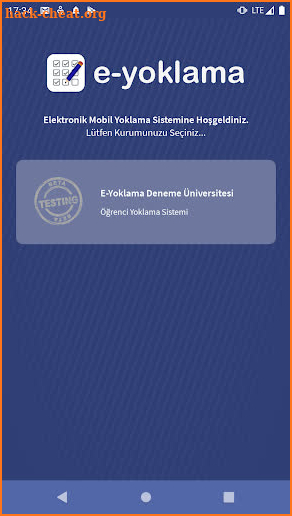E-Yoklama screenshot