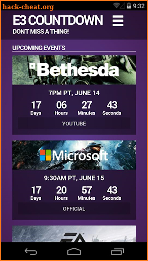 E3 Countdown screenshot